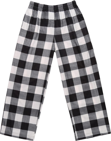 ekouaer-pajama-sets-boys-schlafanzughose-kariert-lang image 3