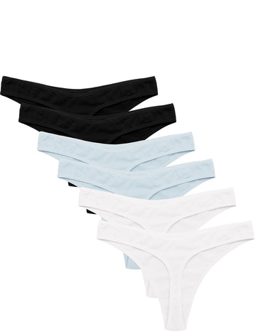 ekouaer-pajama-sets-string-tanga-baumwolle-6er-pack image 7