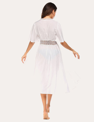 ekouaer-swimwear-long-flowy-strandkleid-kimono-mit-g-rtel image 5