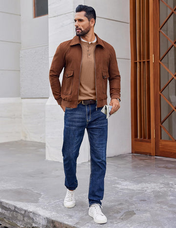 ekouaer-pajama-sets-herren-henley-langarmshirt-waffle-3-kn-pfe image 7