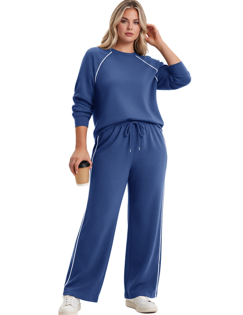ekouaer-pajama-sets-wide-leg-schlafanzug-langarm-warm image 8