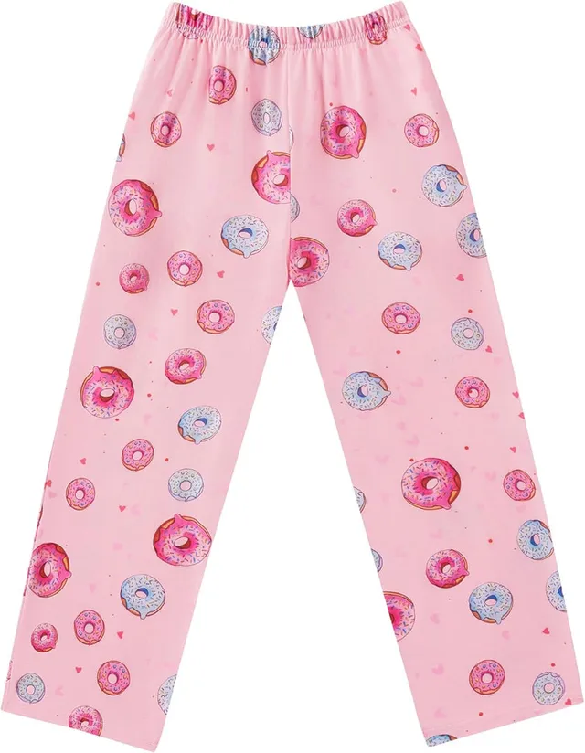 ekouaer-m-dchen-schlafanzughose-print-taschen-bunt image 1
