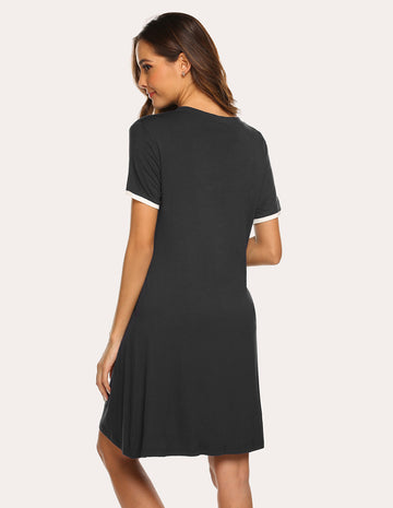 ekouaer-nightgowns-soft-sleep-dress-nachthemd-kurz-weich image 8