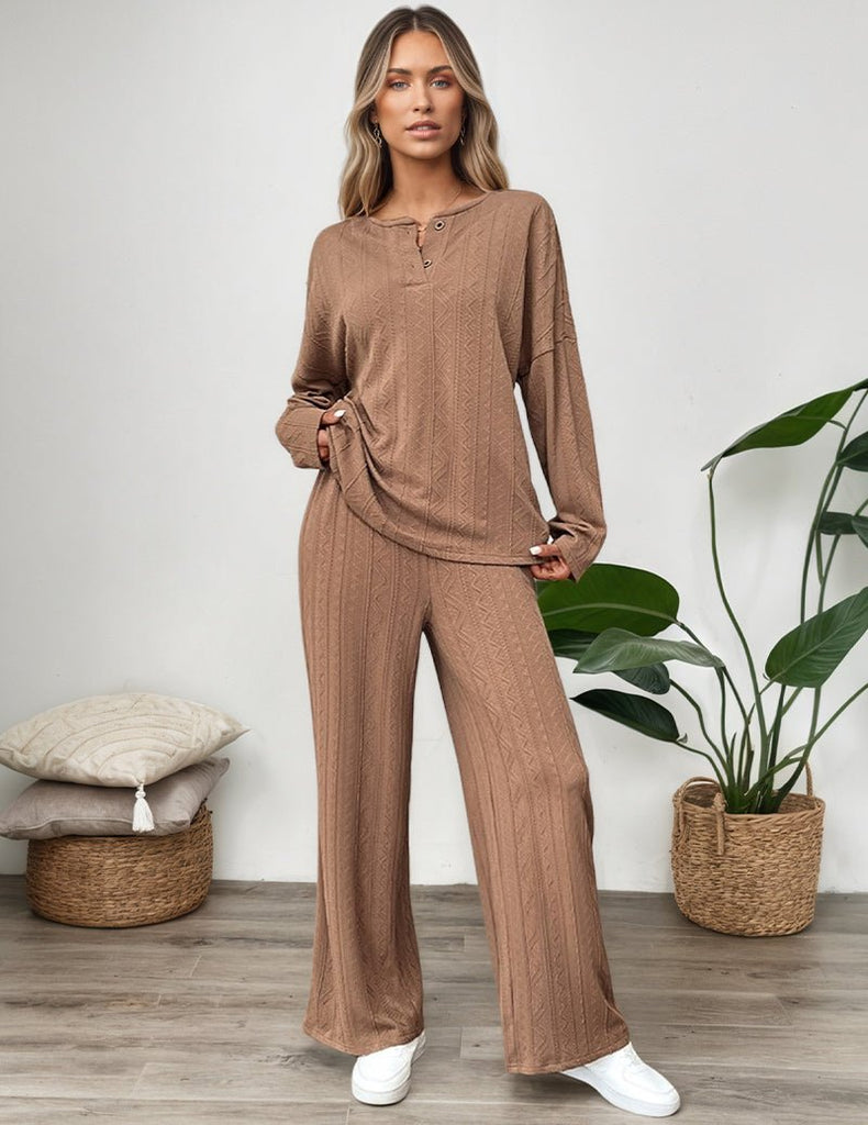 ekouaer-pajama-sets-schlafanzug-langarm-hose image 1
