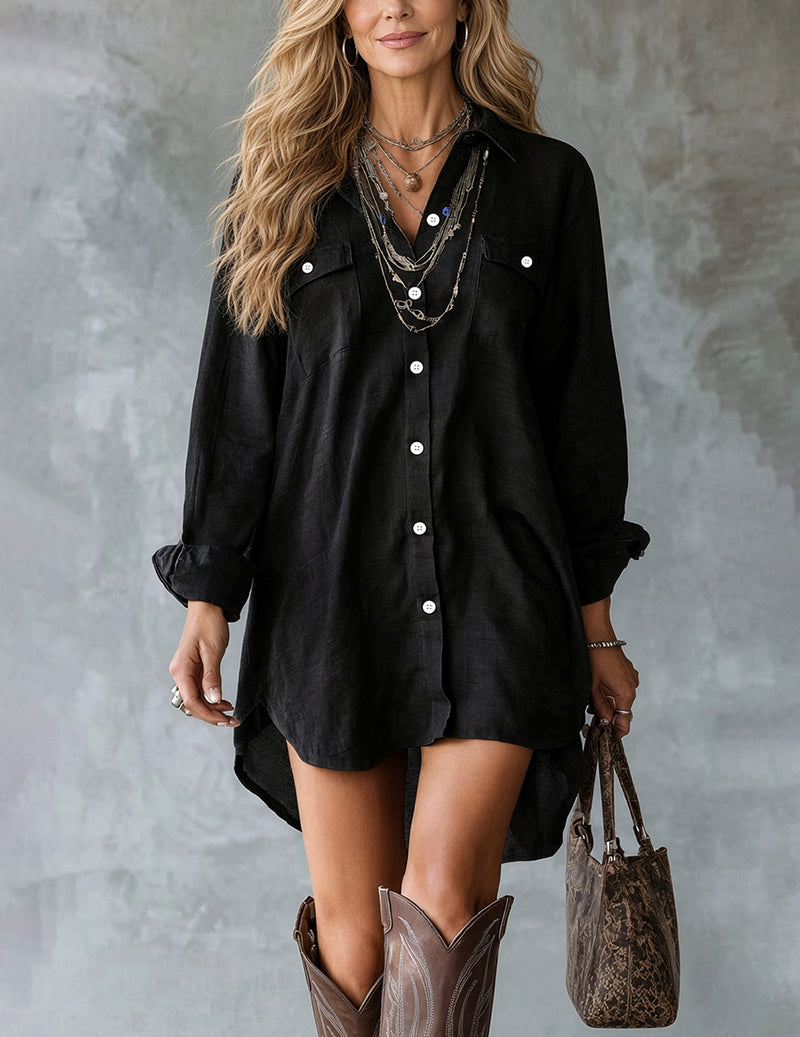 ekouaer-nightgowns-hemdkleid-langarm-taschen image 1
