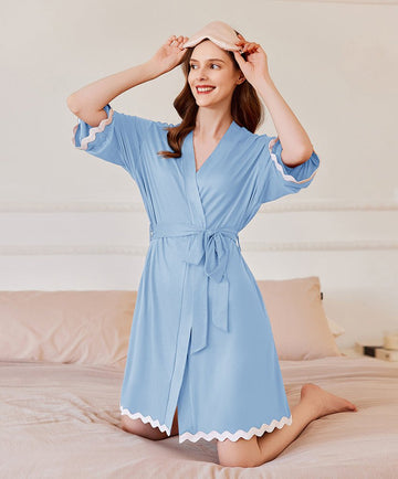 ekouaer-robes-lightweight-knee-length-bademantel-mit-taschen image 7