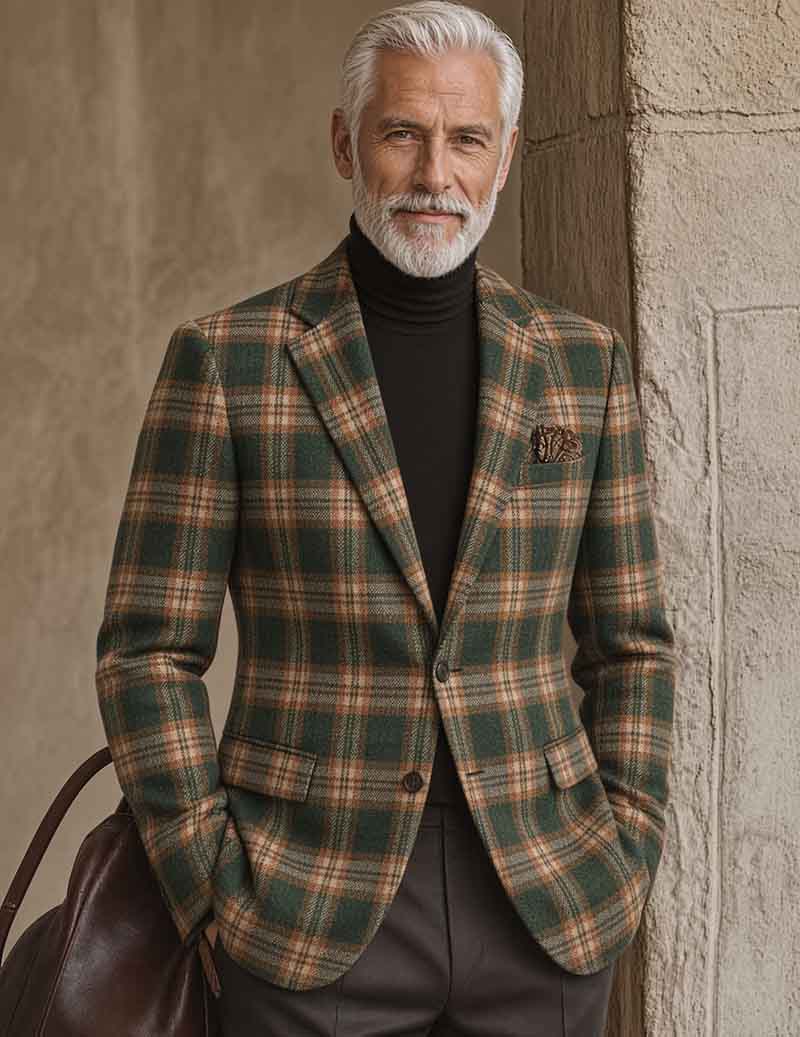 ekouaer-men-blazer-print-247-gemustert-polyester-4xl image 6