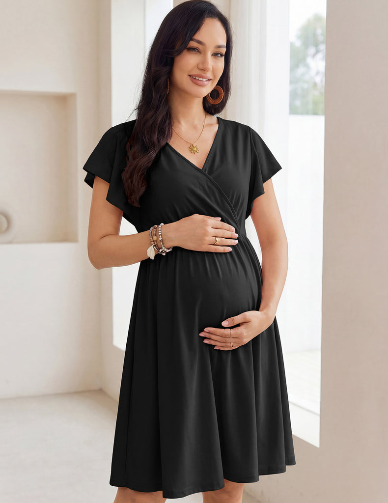 ekouaer-maternity-stillnachthemd-baumwolle-entbindung image 1