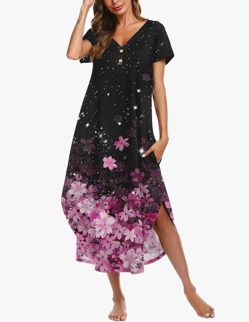 ekouaer-nightgowns-lang-nachthemd-knopfleiste-taschen image 5