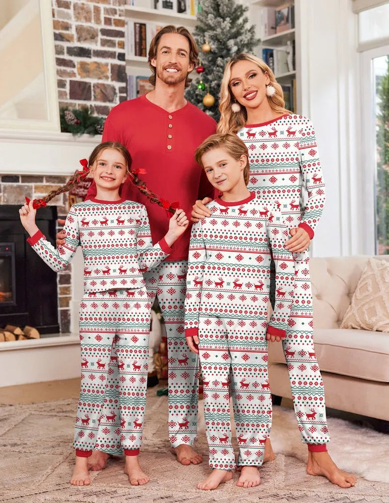 ekouaer-pajama-sets-family-christmas-schlafanzug-lang-2-teiler image 1