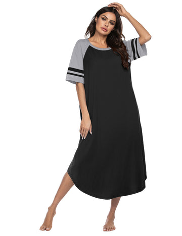ekouaer-nightgowns-cotton-nachthemd-lang-plus-size image 5