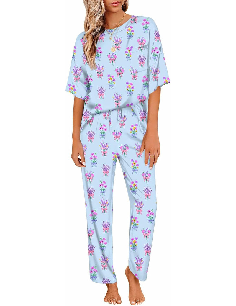 ekouaer-satin-pyjama-set-kurzarm-weites-bein-2-teilig-taschen image 6