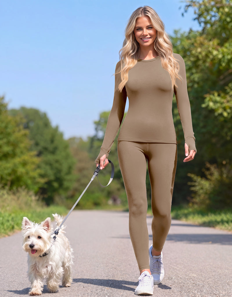 ekouaer-thermal-set-3er-fleece-rundhals-schwarz image 8
