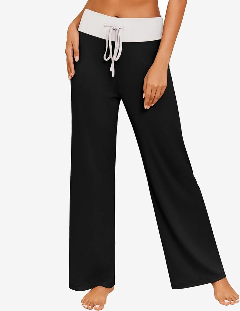ekouaer-pajama-sets-pyjamahose-wide-leg-high-waist image 1