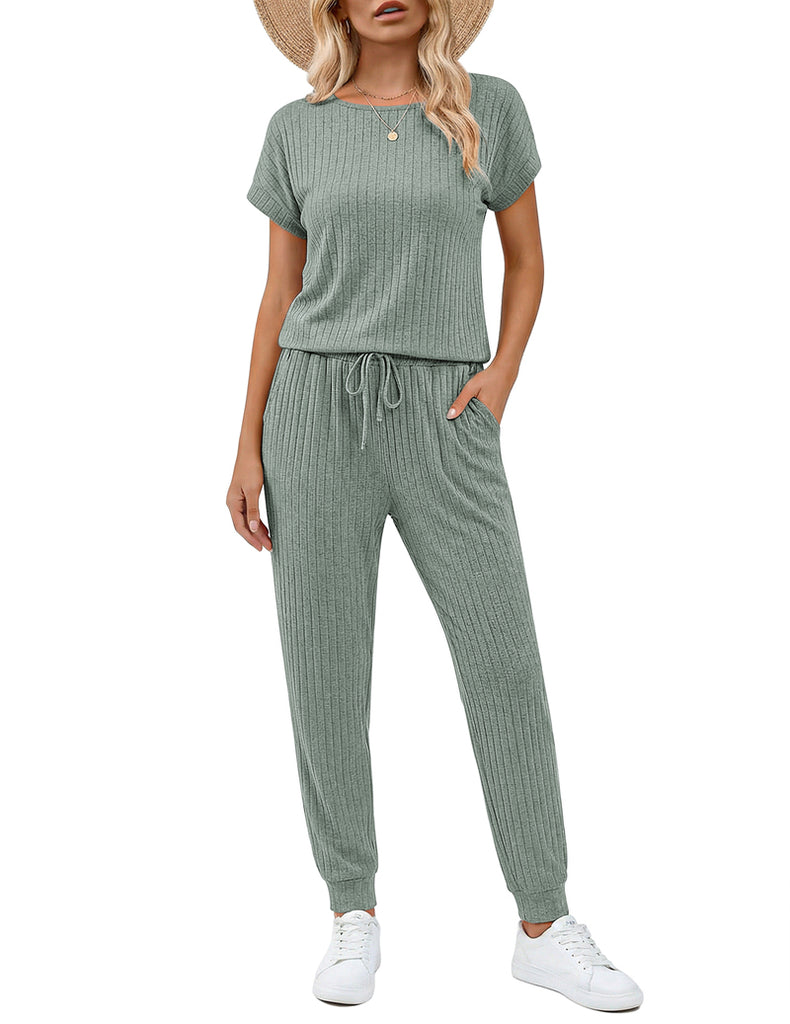 ekouaer-ribbed-knit-jumpsuit-rmellos-gerippt-weit image 1