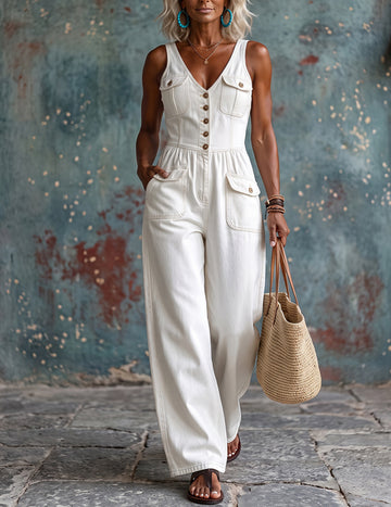 ekouaer-jumpsuits-overall-rmellos-denim-optik-v-ausschnitt image 7