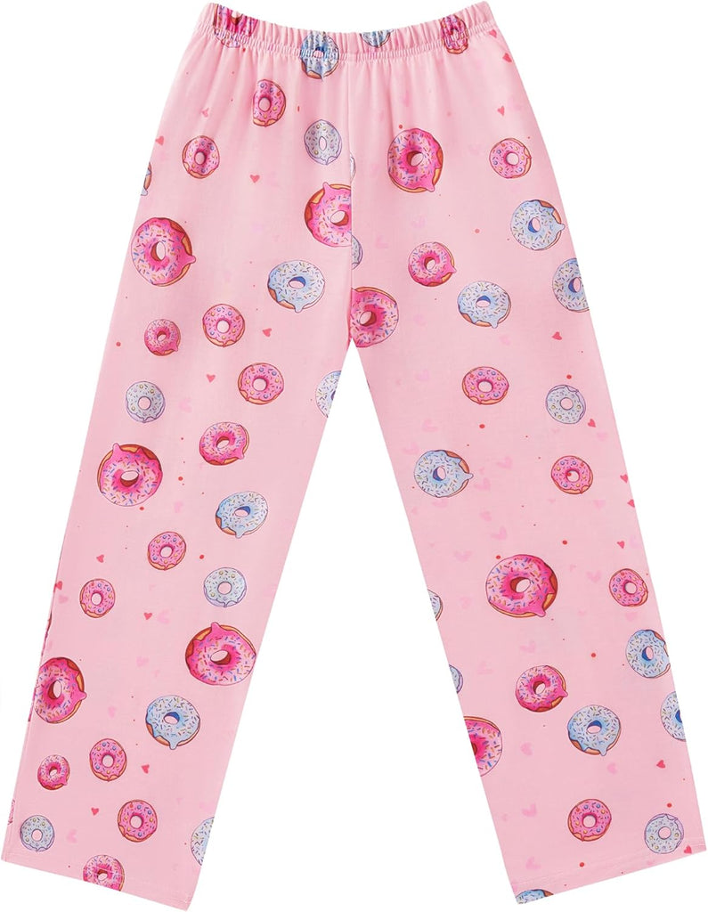 ekouaer-m-dchen-schlafanzughose-print-taschen-bunt image 1