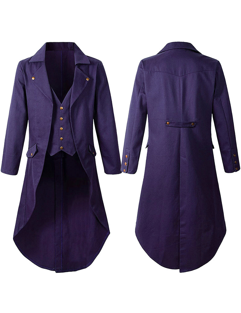 ekouaer-men-frack-kost-mjacke-steampunk-gothic-halloween image 4