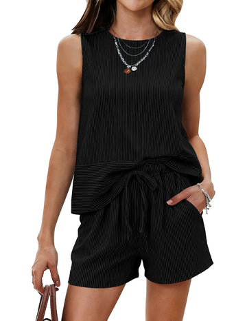 ekouaer-pajama-sets-shorts-schlafanzug-rmellos-2-teilig image 6