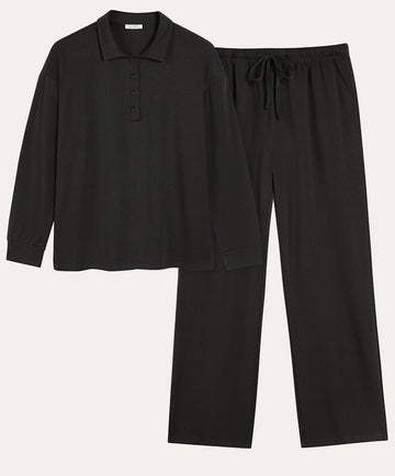 ekouaer-pajama-sets-2-teiliger-pyjama-langarm-mit-taschen image 3
