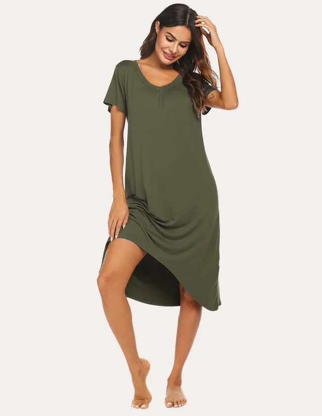 ekouaer-nightgowns-nachthemd-high-low-saum-comfy image 1