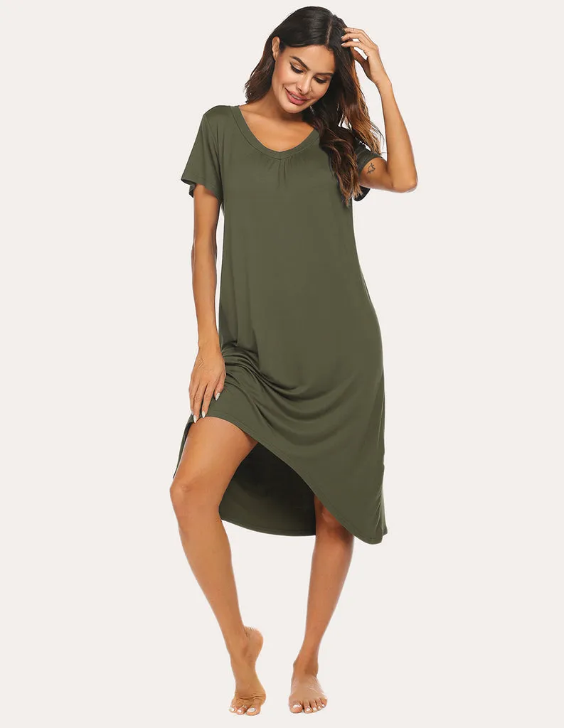 ekouaer-nightgowns-nachthemd-high-low-saum-comfy image 1