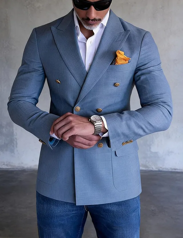 ekouaer-men-double-breasted-blazer-herren-zweireihig-lila image 1