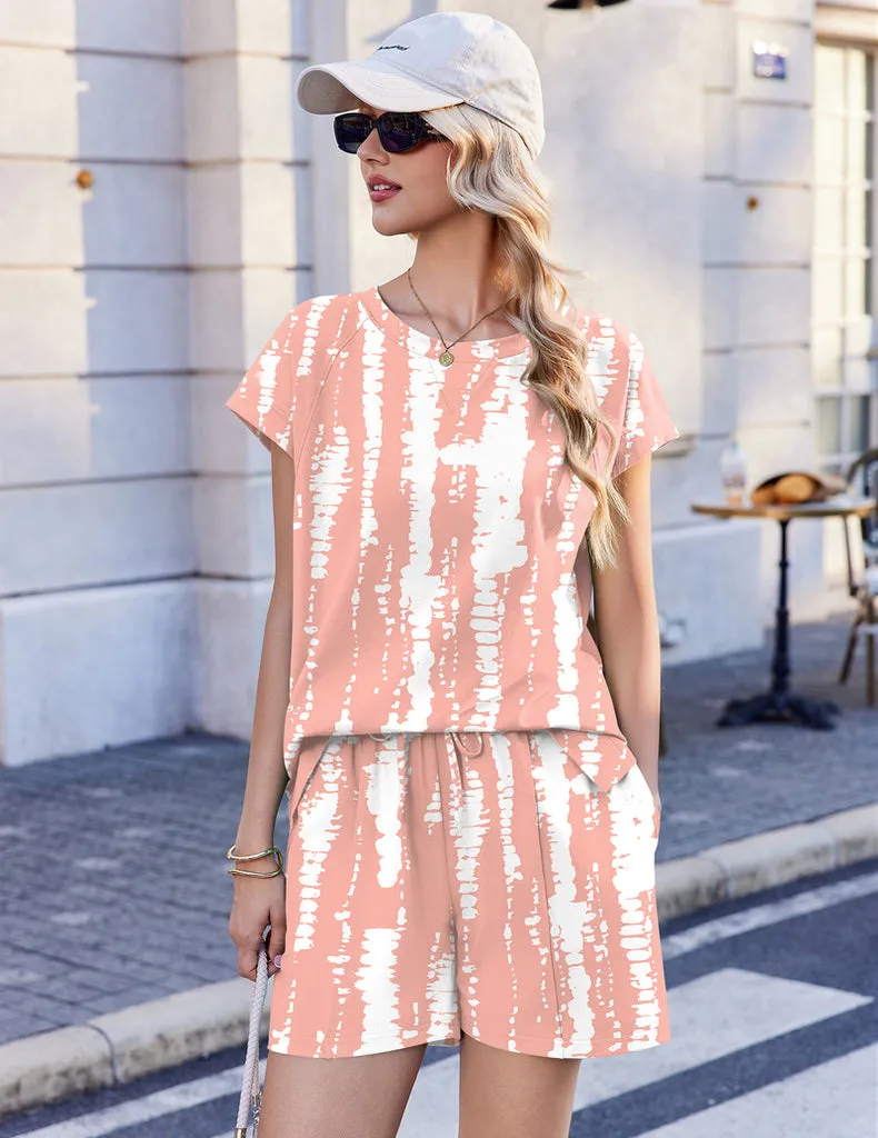 ekouaer-pajama-sets-baumwoll-schlafanzug-kurz-sommer image 1