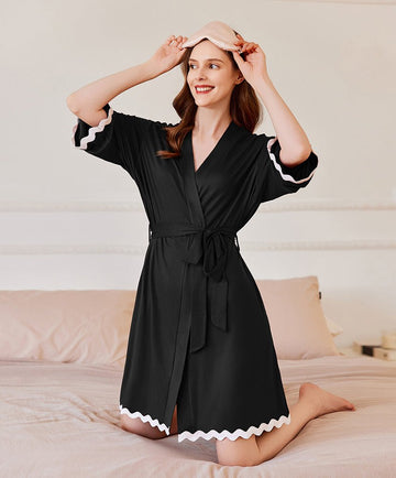 ekouaer-robes-lightweight-knee-length-bademantel-mit-taschen image 3