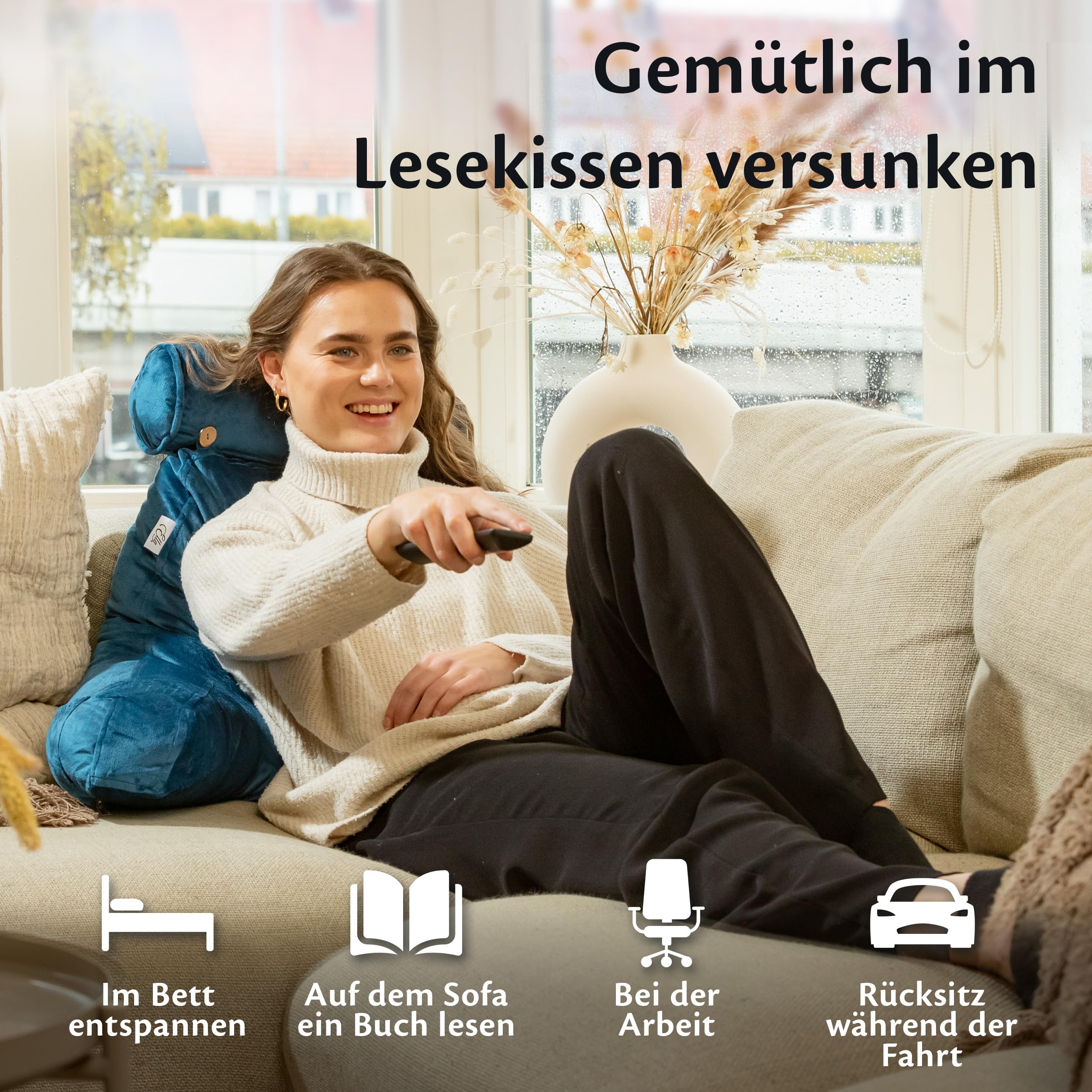 ella-lesekissen-reading-pillow-bett-sofa-memory-foam-grau image 6