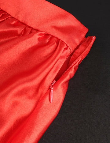 ekouaer-nightgowns-satin-rock-damen-midi-schleife-high-waist image 7
