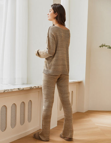 ekouaer-pajama-sets-soft-lounge-schlafanzug-2-teilig-weich image 6