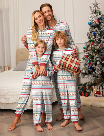 ekouaer-pajama-sets-weihnachts-onesie-rentier image 3