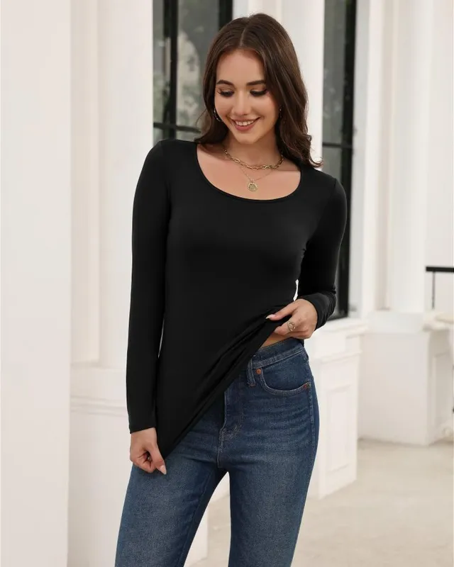 ekouaer-thermals-lightweight-thermal-top-schwarz-l image 1