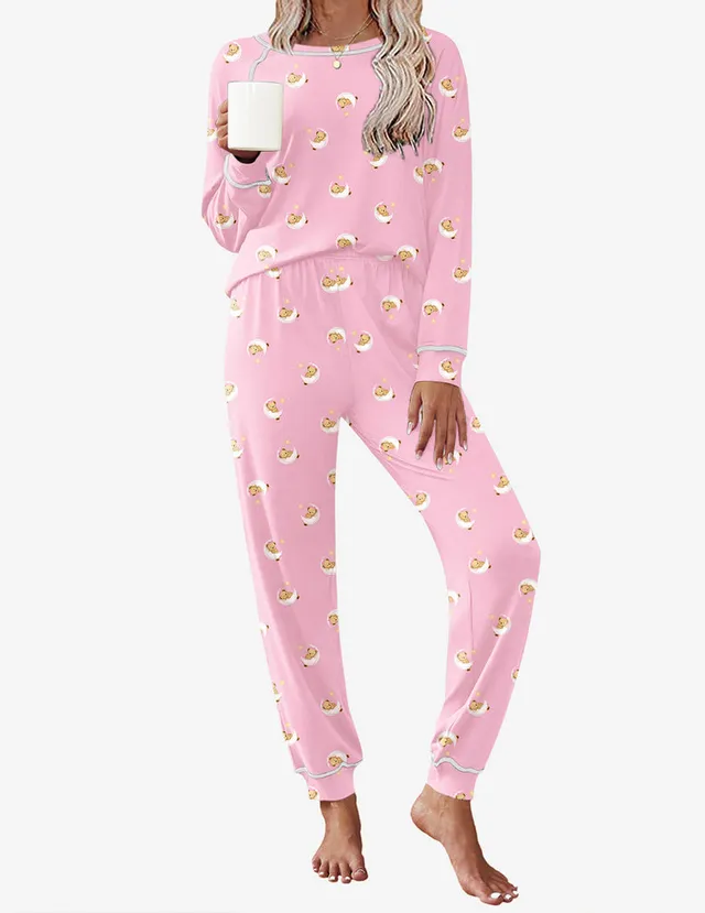 ekouaer-pajama-sets-classic-pyjama-baumwolle-langarm-tasche image 1