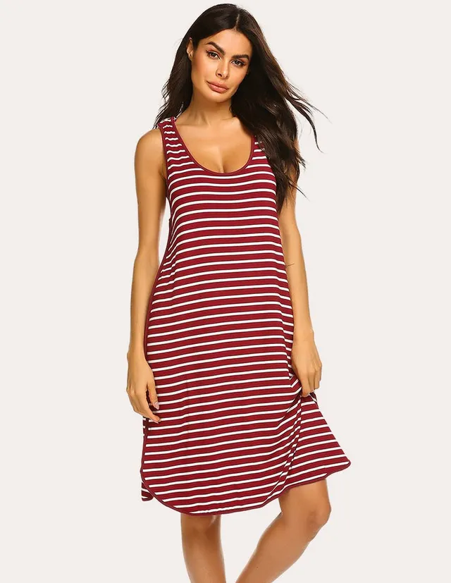 ekouaer-maternity-stillnachthemd-damen-rmellos-rayon-druckknopf image 1