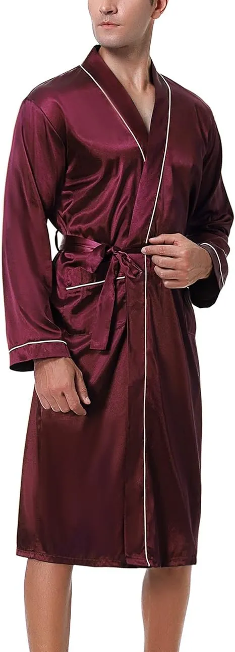 bresdk-bathrobe-herren-satin-bademantel-kimono-mit-g-rtel image 1