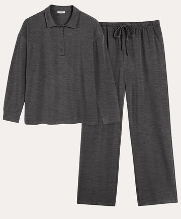 ekouaer-pajama-sets-2-teiliger-pyjama-langarm-mit-taschen image 5
