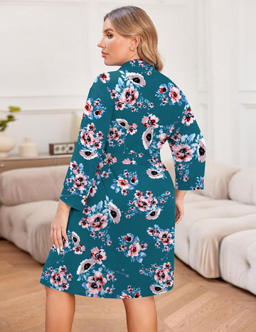 ekouaer-robes-plus-size-bademantel-knielang-leicht-mit-g-rtel image 7