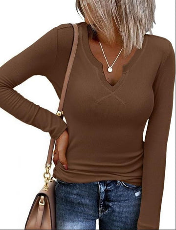 ekouaer-thermals-thermal-shirt-langarm-rippe-v-ausschnitt image 7