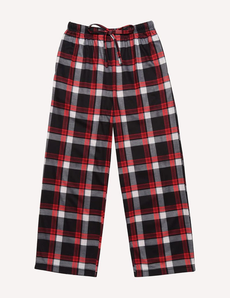 ekouaer-pajama-sets-jungen-pyjamahose-lang-kariert image 1
