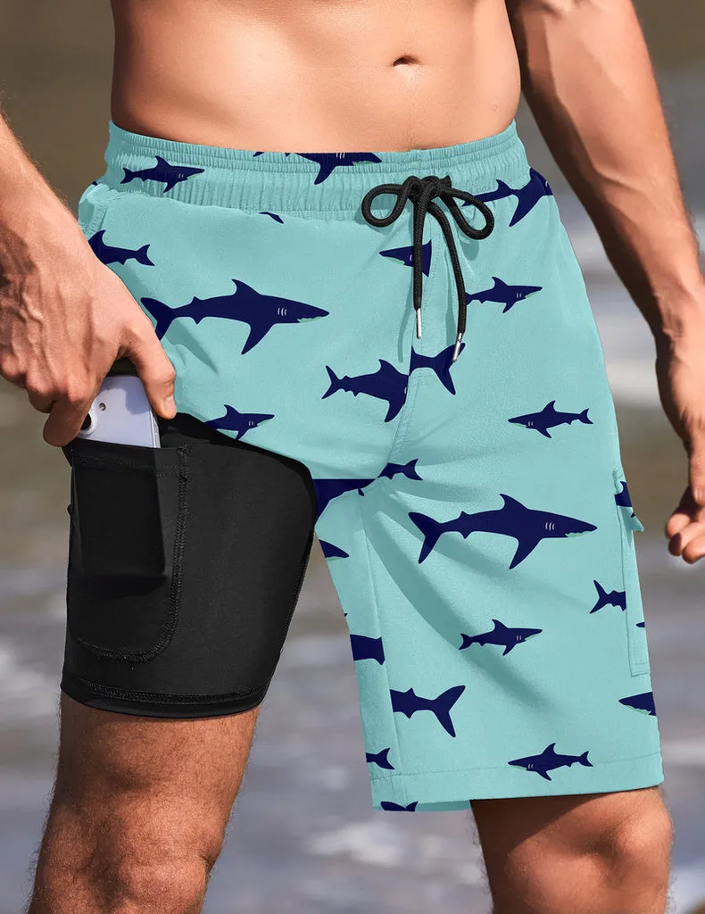 ekouaer-swimwear-9-inch-swim-trunks-badeshorts-elastisch image 1