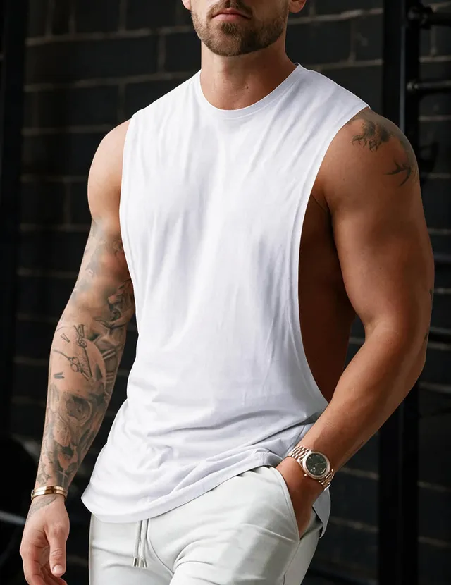 ekouaer-men-linen-tank-top-herren-wei-l-atmungsaktiv image 1