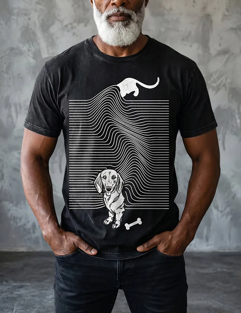 ekouaer-men-vintage-t-shirt-rundhals-kurzarm-print image 1