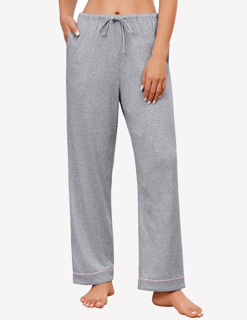 ekouaer-pajama-sets-schlafhose-kordelzug-mit-taschen image 1