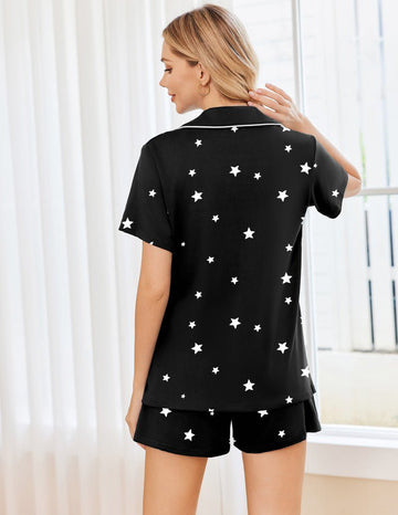 ekouaer-pajama-sets-pyjama-2er-pack-knopfleiste-lange-hose image 7