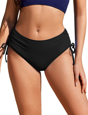 ekouaer-swimwear-bikinihose-mid-waist-badehose-dehnbar image 3