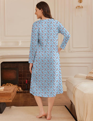 ekouaer-nightgowns-long-button-nachthemd-lang-taschen-kn-pfe image 7