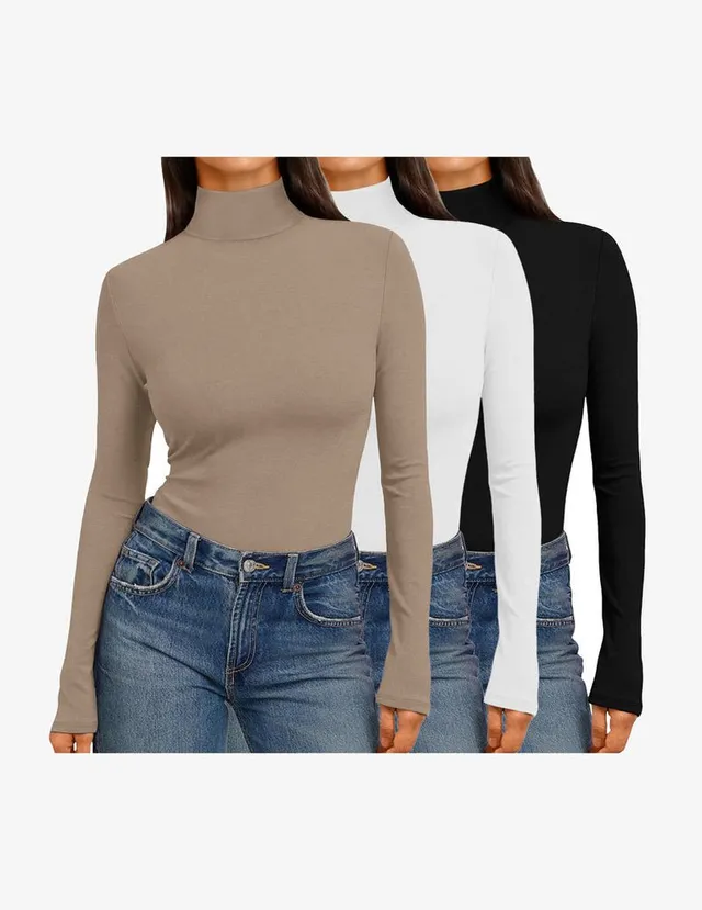 ekouaer-pajama-sets-3er-pack-mock-turtleneck-langarmshirt-rollkragen image 1