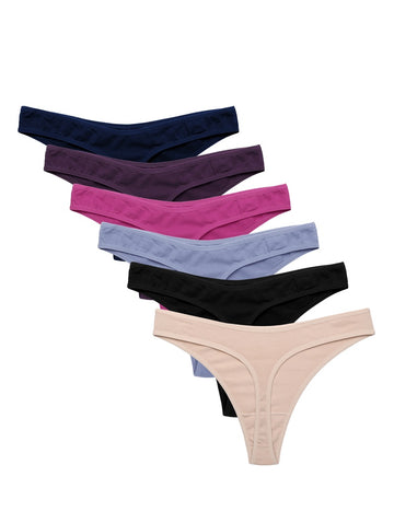 ekouaer-pajama-sets-string-tanga-baumwolle-6er-pack image 3